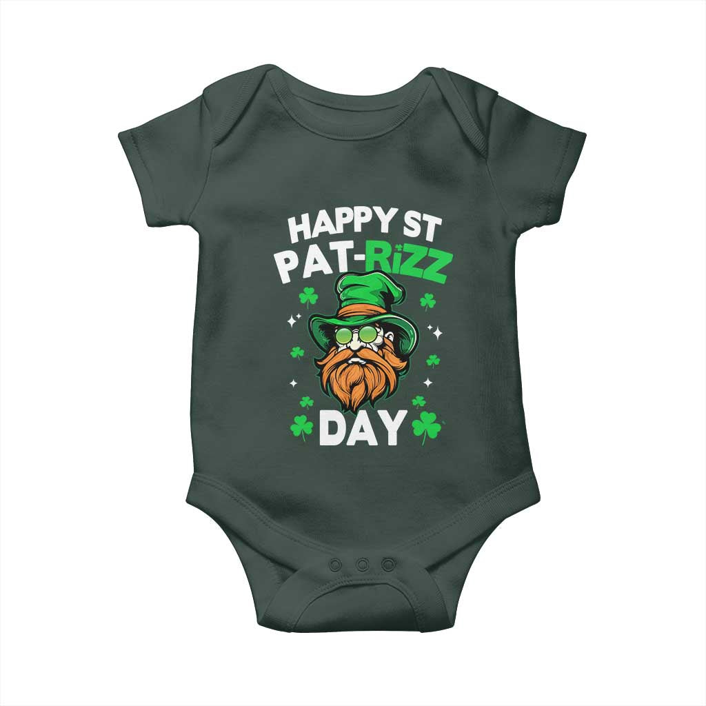 Happy St Pat Rizz Day Baby Onesie Funny St. Patrick's Day Leprechaun