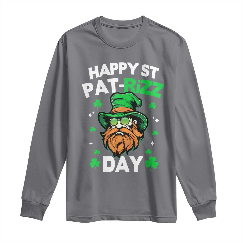 Happy St Pat Rizz Day Long Sleeve Shirt Funny St. Patrick's Day Leprechaun