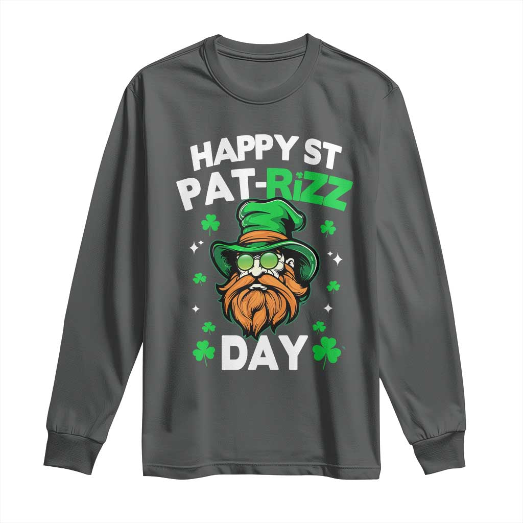 Happy St Pat Rizz Day Long Sleeve Shirt Funny St. Patrick's Day Leprechaun