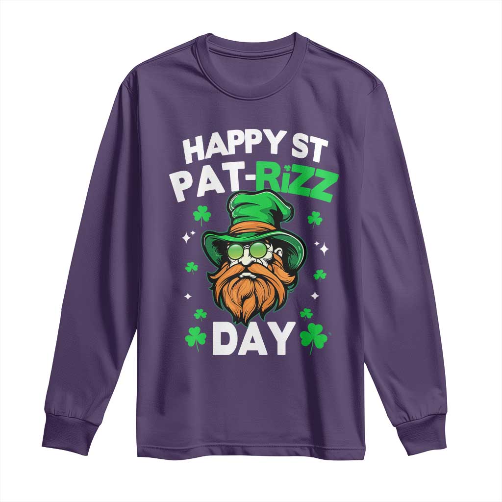 Happy St Pat Rizz Day Long Sleeve Shirt Funny St. Patrick's Day Leprechaun