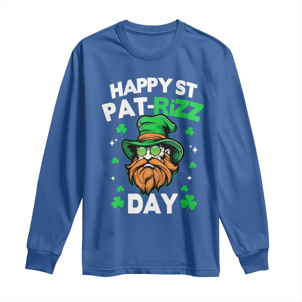 Happy St Pat Rizz Day Long Sleeve Shirt Funny St. Patrick's Day Leprechaun