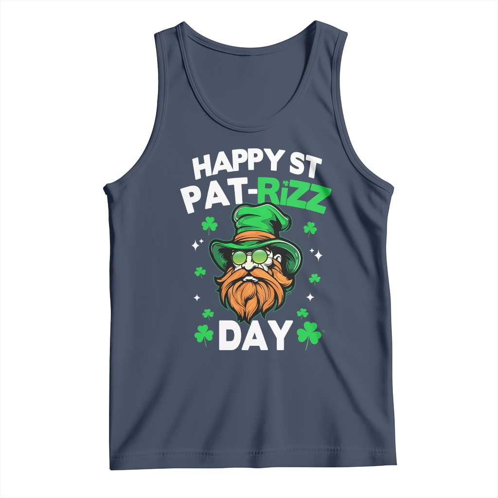 Happy St Pat Rizz Day Tank Top Funny St. Patrick's Day Leprechaun
