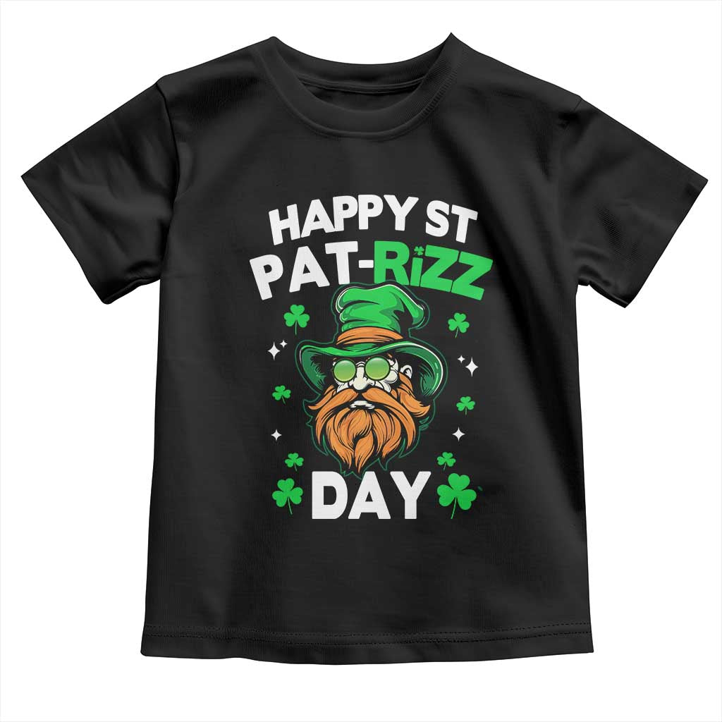 Happy St Pat Rizz Day Toddler T Shirt Funny St. Patrick's Day Leprechaun
