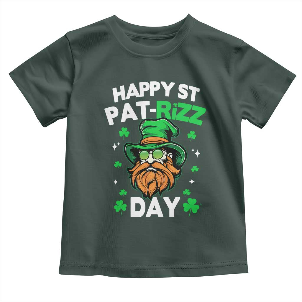 Happy St Pat Rizz Day Toddler T Shirt Funny St. Patrick's Day Leprechaun