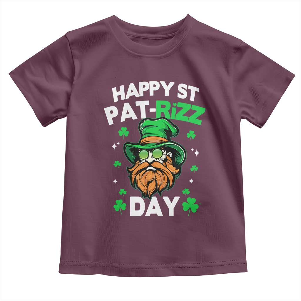 Happy St Pat Rizz Day Toddler T Shirt Funny St. Patrick's Day Leprechaun