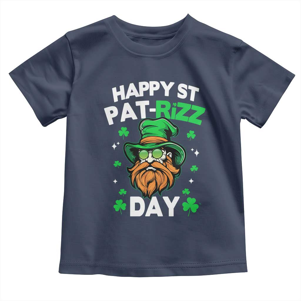 Happy St Pat Rizz Day Toddler T Shirt Funny St. Patrick's Day Leprechaun