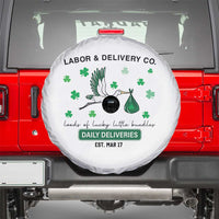 St Patrick's Day Lucky L&D Nurse Spare Tire Cover Labor And Delivery Shamrock