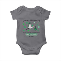 St Patrick's Day Lucky L&D Nurse Baby Onesie Labor And Delivery Shamrock