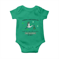 St Patrick's Day Lucky L&D Nurse Baby Onesie Labor And Delivery Shamrock