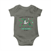 St Patrick's Day Lucky L&D Nurse Baby Onesie Labor And Delivery Shamrock