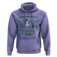 St Patrick's Day Lucky L&D Nurse Hoodie Labor And Delivery Shamrock