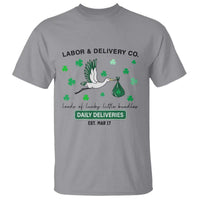 St Patrick's Day Lucky L&D Nurse T Shirt Labor And Delivery Shamrock