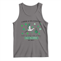 St Patrick's Day Lucky L&D Nurse Tank Top Labor And Delivery Shamrock
