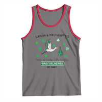 St Patrick's Day Lucky L&D Nurse Tank Top Labor And Delivery Shamrock