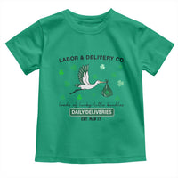 St Patrick's Day Lucky L&D Nurse Toddler T Shirt Labor And Delivery Shamrock