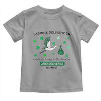 St Patrick's Day Lucky L&D Nurse Toddler T Shirt Labor And Delivery Shamrock