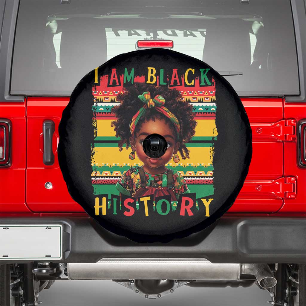 I Am Black History Spare Tire Cover Month Black Melanin Kids Girls