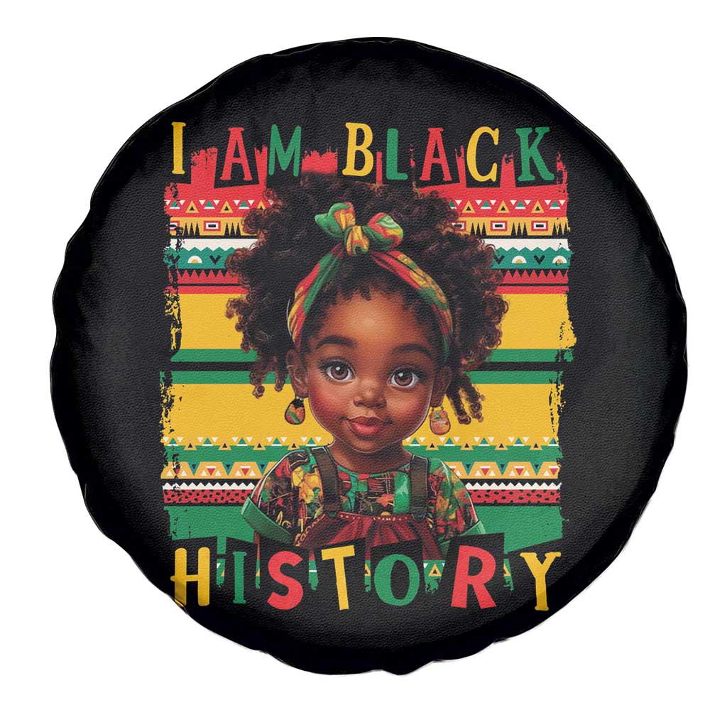 I Am Black History Spare Tire Cover Month Black Melanin Kids Girls