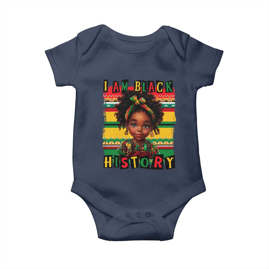 I Am Black History Baby Onesie Month Black Melanin Kids Girls