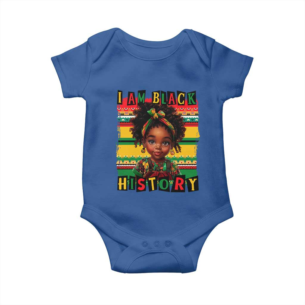 I Am Black History Baby Onesie Month Black Melanin Kids Girls