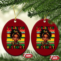 I Am Black History Ceramic Ornament Month Black Melanin Kids Girls - Wonder Print Shop