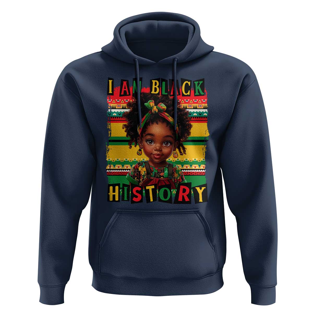 I Am Black History Hoodie Month Black Melanin Kids Girls