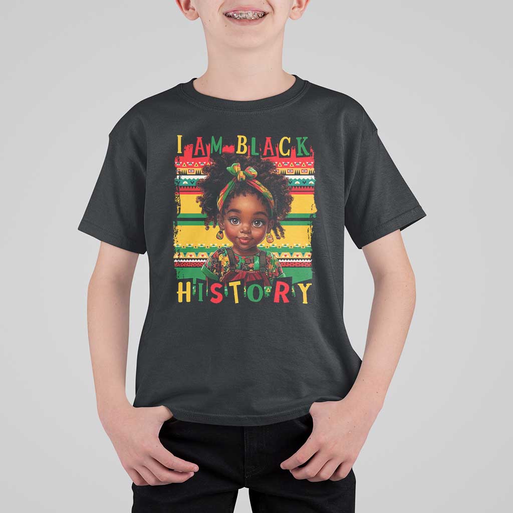 I Am Black History T Shirt For Kid Month Black Melanin Kids Girls