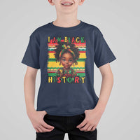 I Am Black History T Shirt For Kid Month Black Melanin Kids Girls