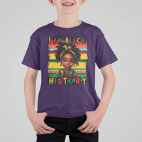 I Am Black History T Shirt For Kid Month Black Melanin Kids Girls