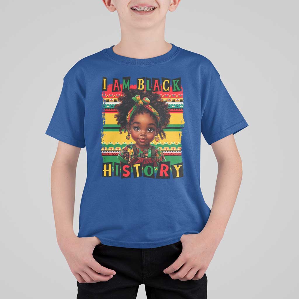 I Am Black History T Shirt For Kid Month Black Melanin Kids Girls