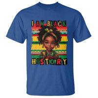 I Am Black History T Shirt Month Black Melanin Kids Girls