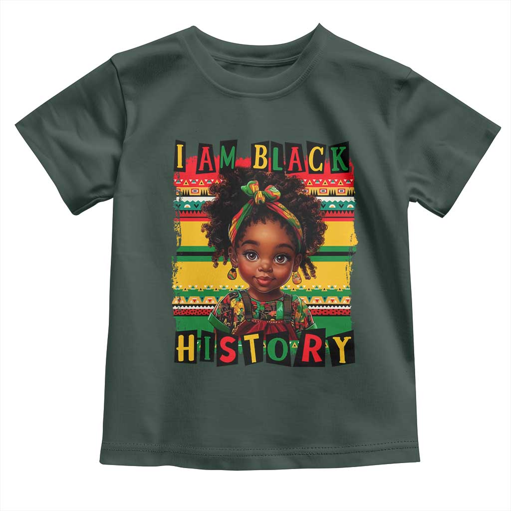 I Am Black History Toddler T Shirt Month Black Melanin Kids Girls