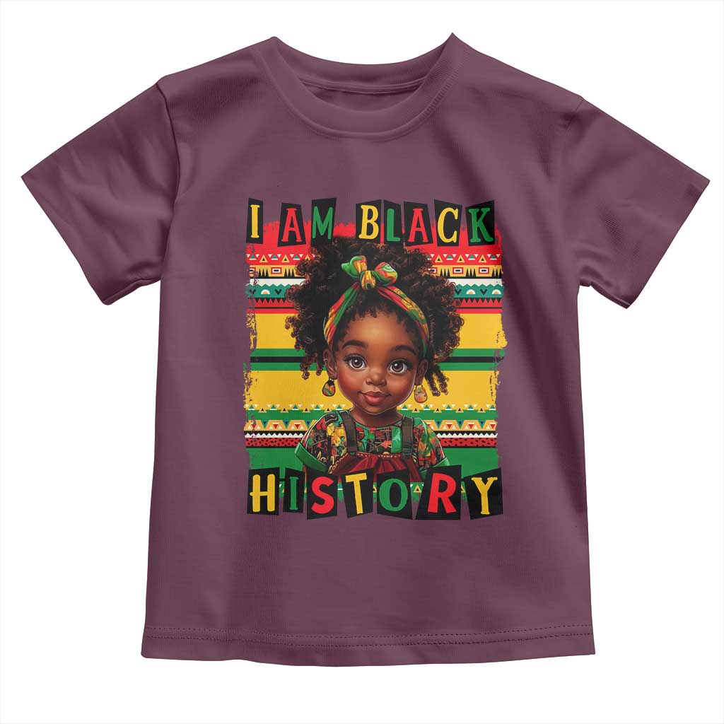 I Am Black History Toddler T Shirt Month Black Melanin Kids Girls