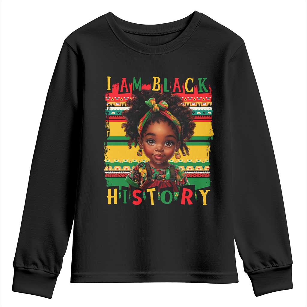 I Am Black History Youth Sweatshirt Month Black Melanin Kids Girls