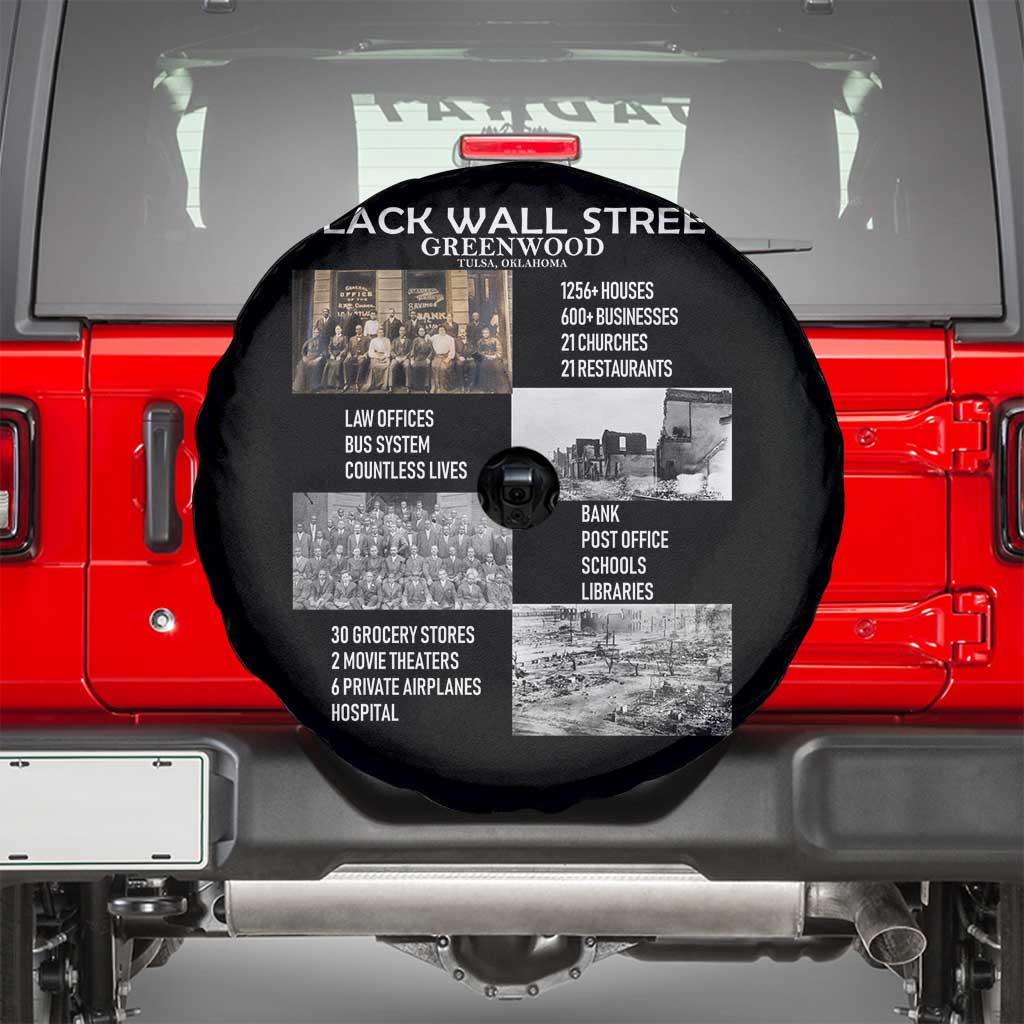 Black Wall Street Spare Tire Cover Black Business Black History Month