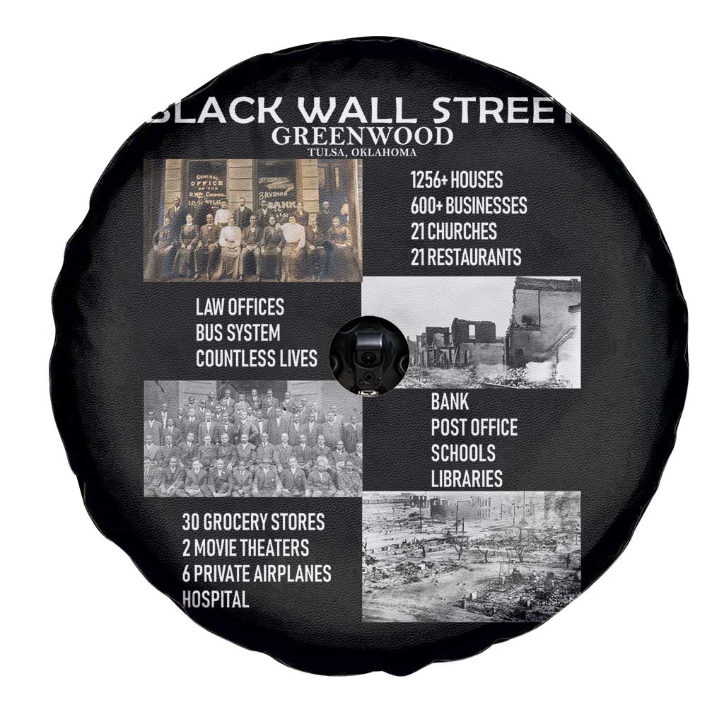Black Wall Street Spare Tire Cover Black Business Black History Month