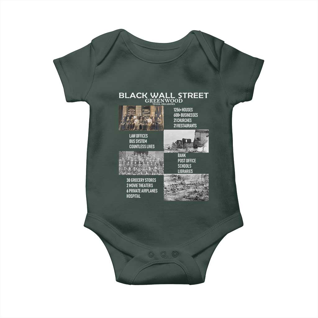 Black Wall Street Baby Onesie Black Business Black History Month