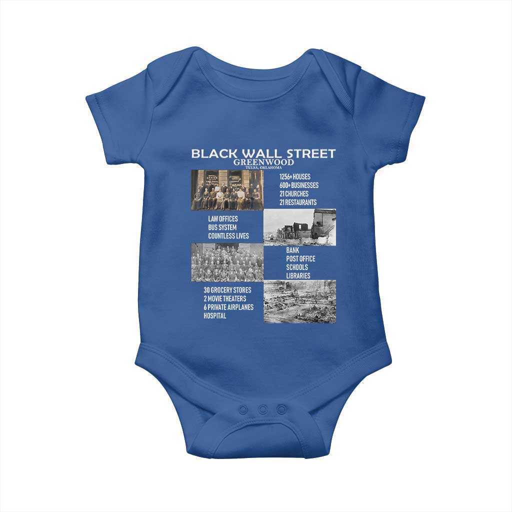 Black Wall Street Baby Onesie Black Business Black History Month