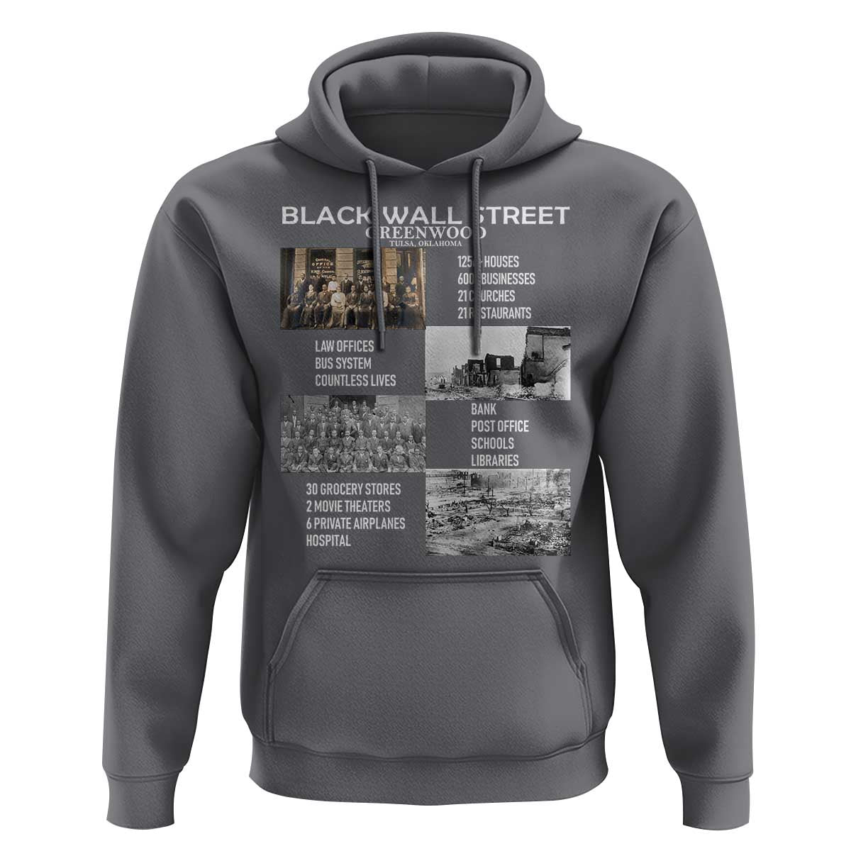 Black Wall Street Hoodie Black Business Black History Month