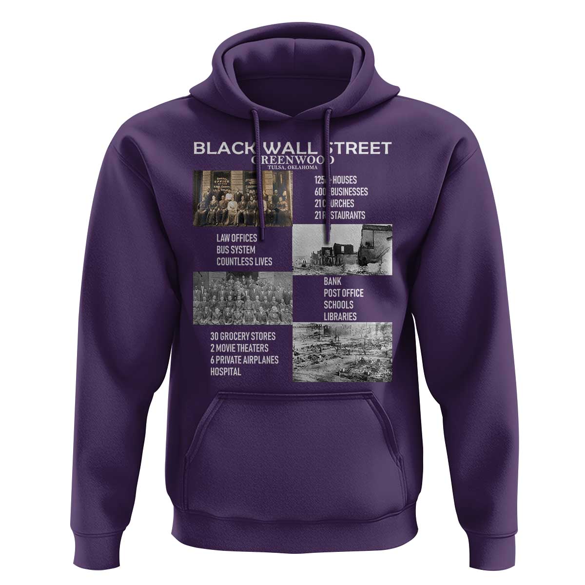 Black Wall Street Hoodie Black Business Black History Month