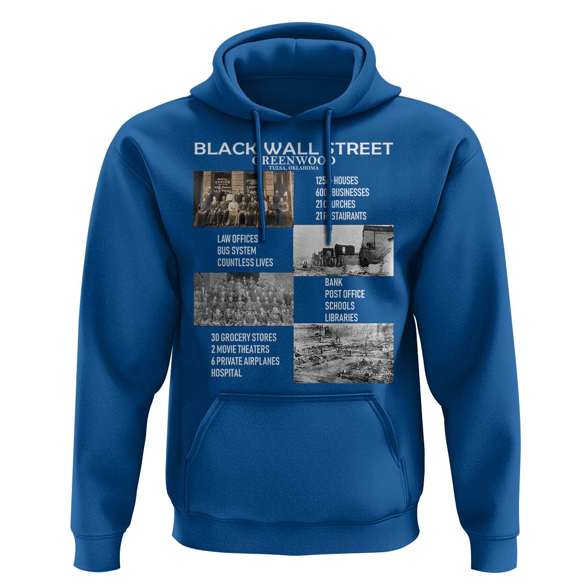 Black Wall Street Hoodie Black Business Black History Month