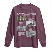 Black Wall Street Long Sleeve Shirt Black Business Black History Month
