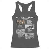 Black Wall Street Racerback Tank Top Black Business Black History Month