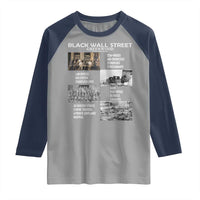 Black Wall Street Raglan Shirt Black Business Black History Month