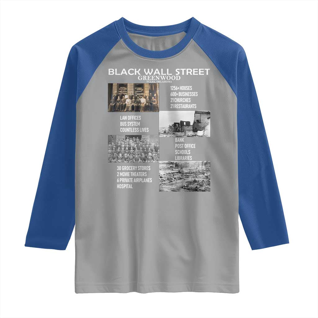 Black Wall Street Raglan Shirt Black Business Black History Month