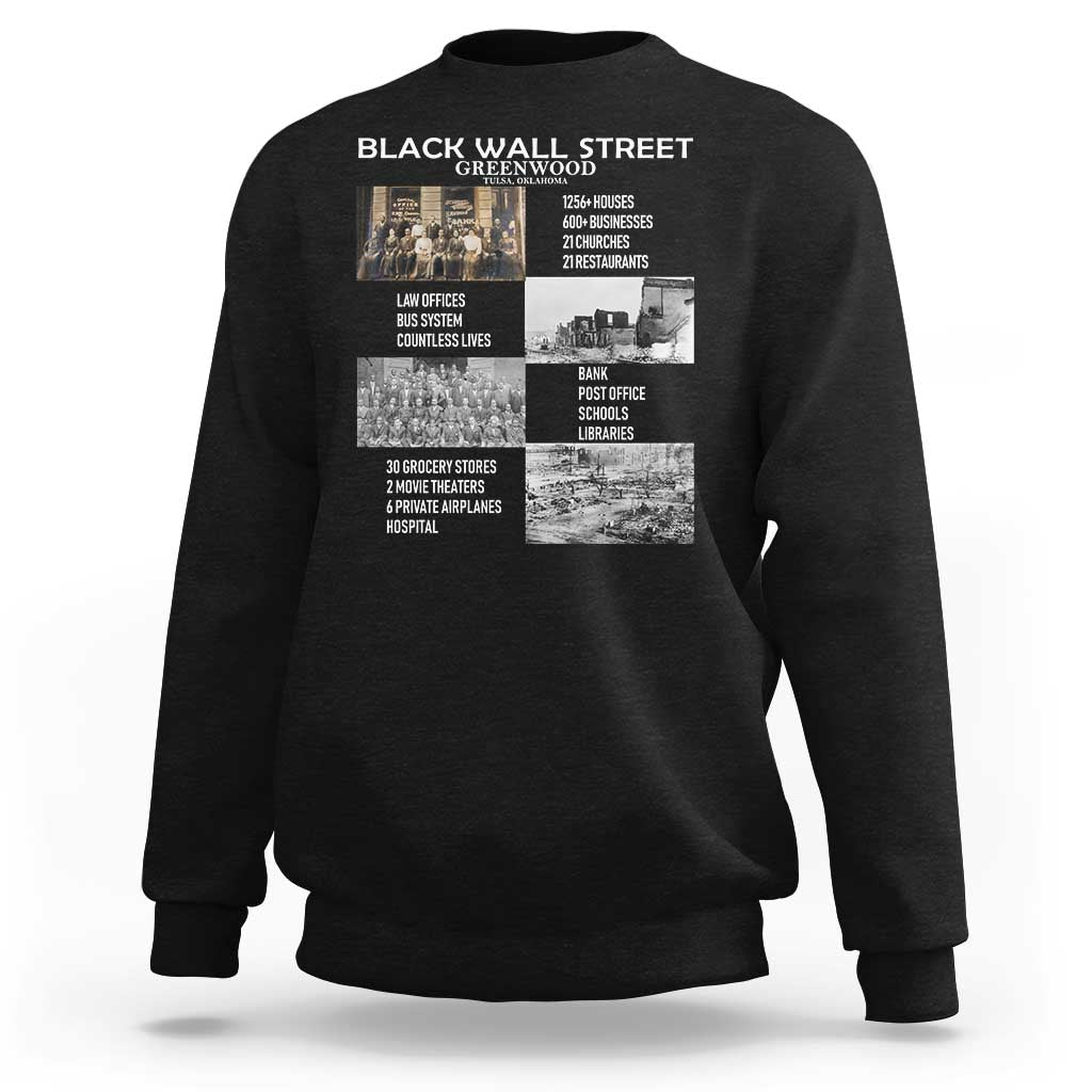 Black Wall Street Sweatshirt Black Business Black History Month