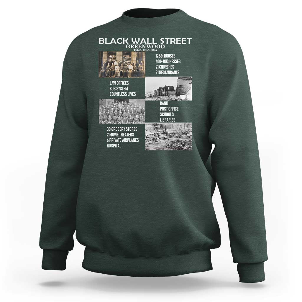 Black Wall Street Sweatshirt Black Business Black History Month