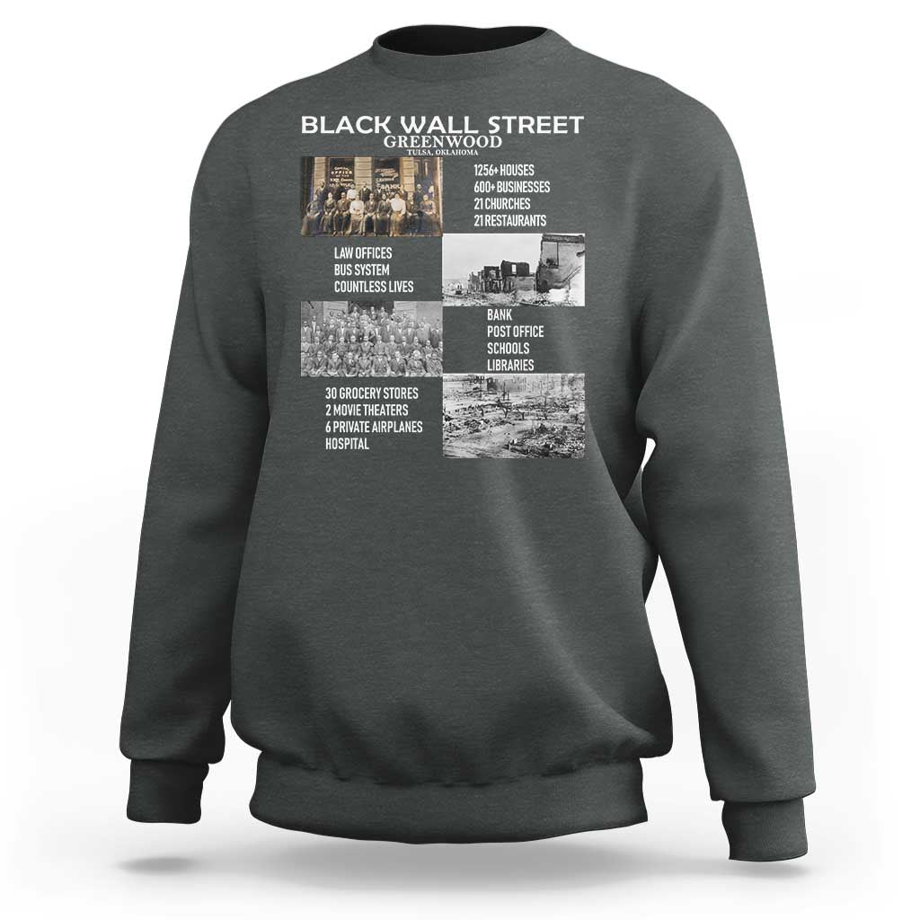 Black Wall Street Sweatshirt Black Business Black History Month
