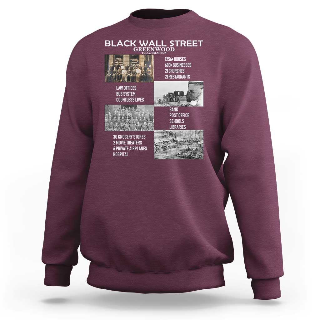 Black Wall Street Sweatshirt Black Business Black History Month