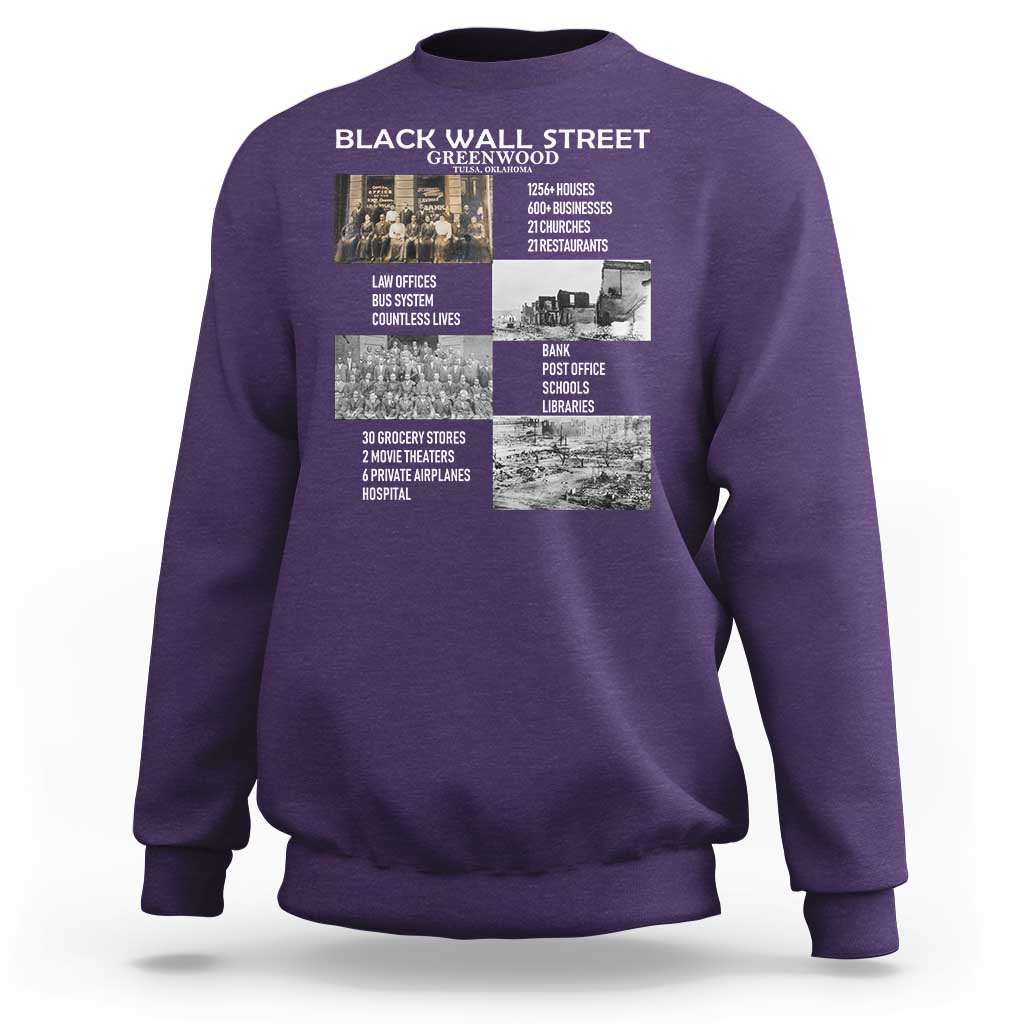 Black Wall Street Sweatshirt Black Business Black History Month
